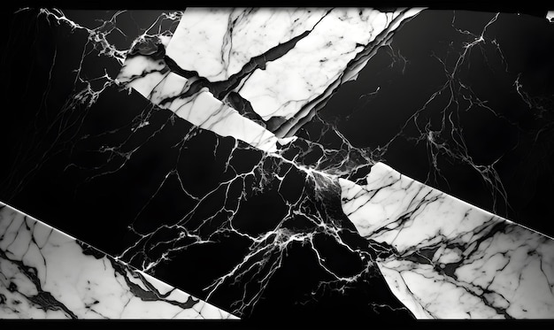 fundo de textura de mármore preto e branco moda e marca de luxo Generative AI