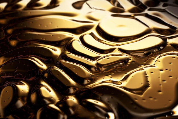 Foto fundo de textura de metal martelado dourado