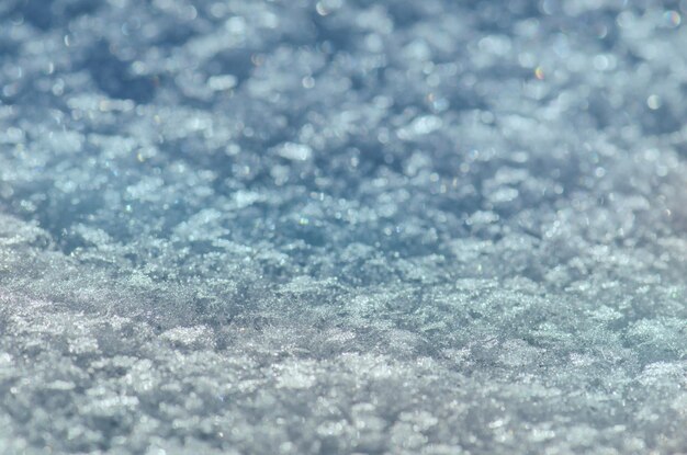 Fundo de textura de neve fresca em tom azul
