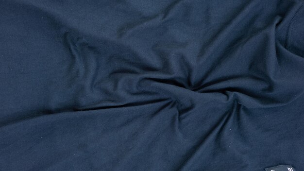 Fundo de textura de onda de tecido azul escuro