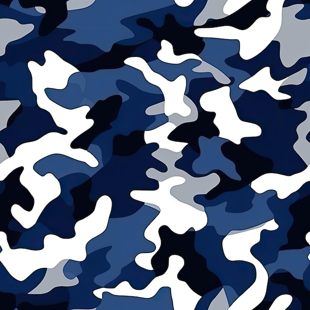 Fundo de textura de padrão uniforme de camuflagem azul