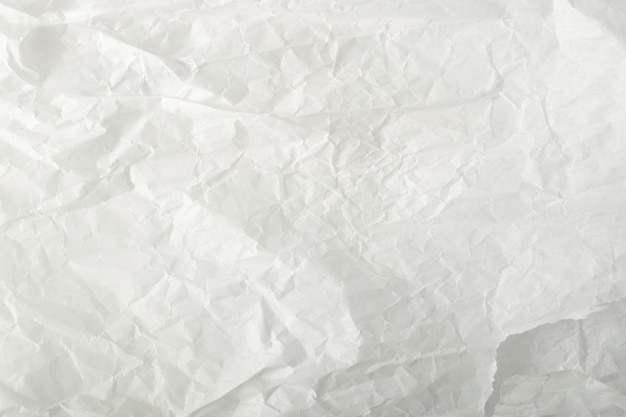 Fundo de textura de papel amassado branco