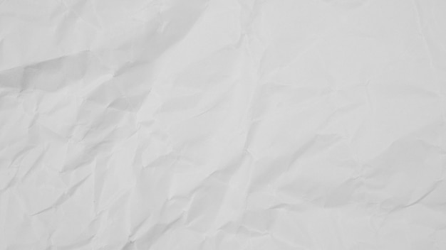 Fundo de textura de papel amassado branco