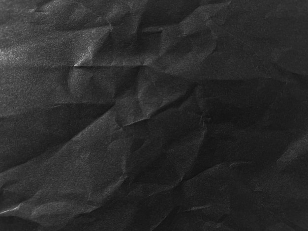 Fundo de textura de papel amassado Fundo de texturas de papel preto