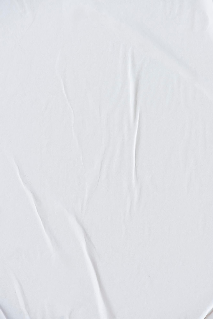 Foto fundo de textura de papel branco enrugado