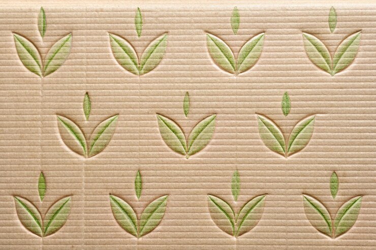 Foto fundo de textura de papel branco ou superfície de papelão de uma caixa de papel para embalagem e para os desenhos, decoração e conceito de fundo de natureza