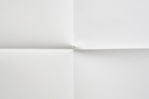 Fundo de textura de papel dobrado e enrugado branco