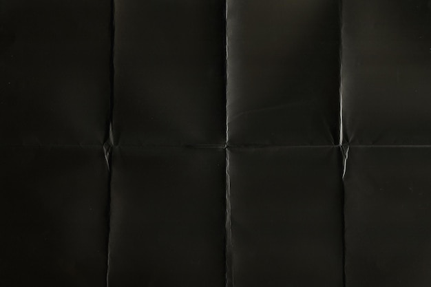 Fundo de textura de papel dobrado preto