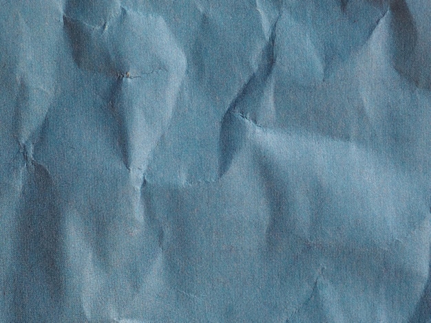 Fundo de textura de papel enrugado azul