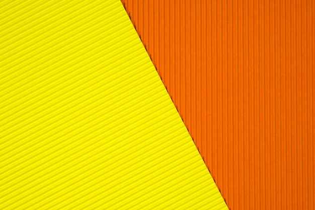 Fundo de textura de papel ondulado amarelo e laranja