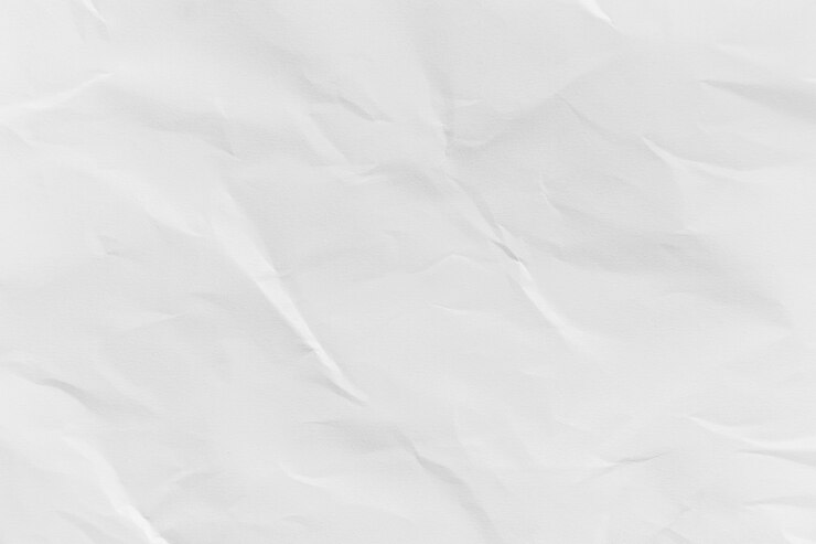 Fundo de textura de papel reciclado amassado branco para design