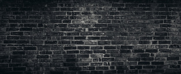 Fundo de textura de parede de tijolo preto áspero