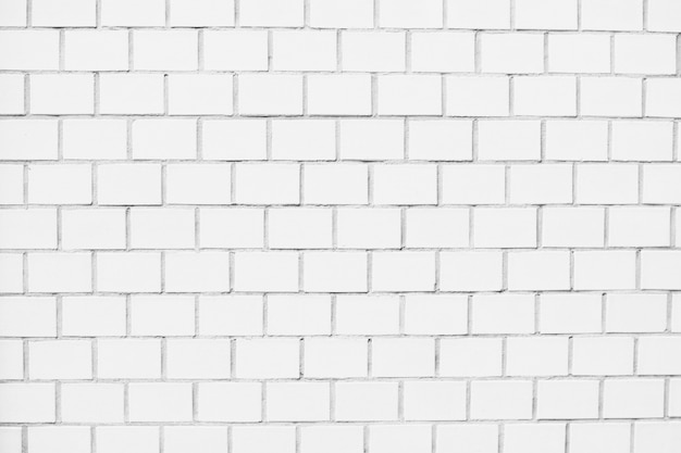 Foto fundo de textura de parede de tijolos quadrados brancos