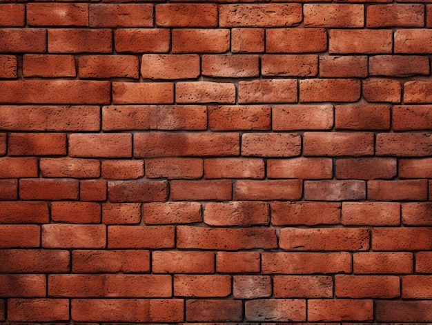 Foto fundo de textura de parede de tijolos vermelhos