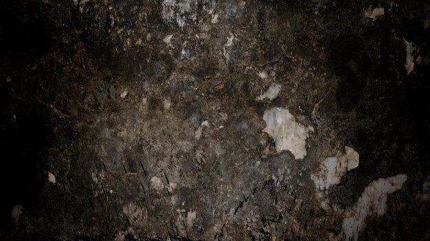 Fundo de textura de parede grunge assustador parede velha e escura