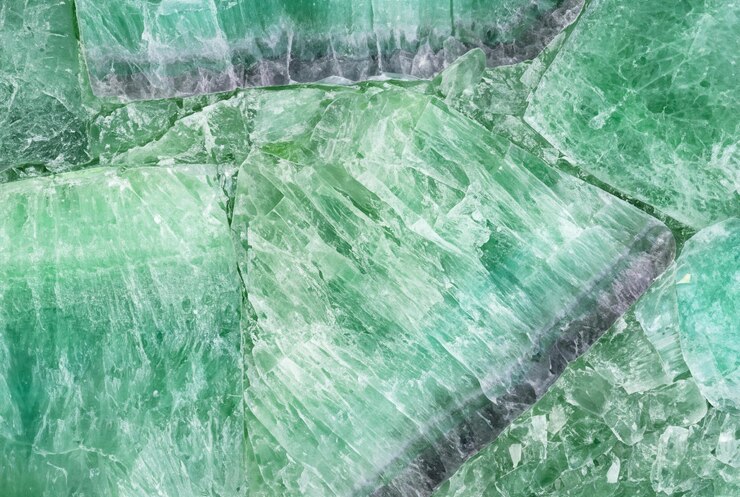 Foto fundo de textura de pedra de cristal verde