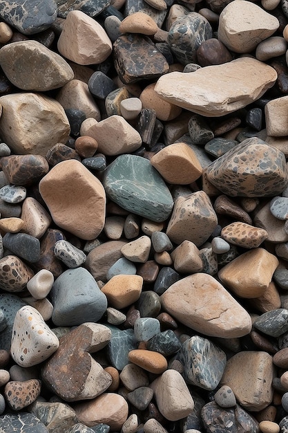 Fundo de textura de pedras e pedras criado usando tecnologia generativa de IA