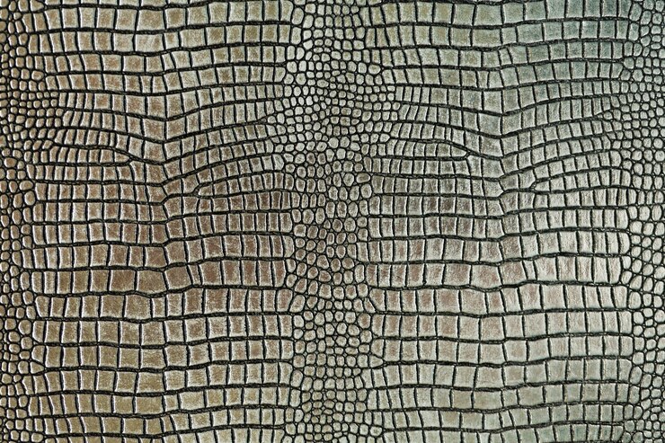Foto fundo de textura de pele de crocodilo metálico