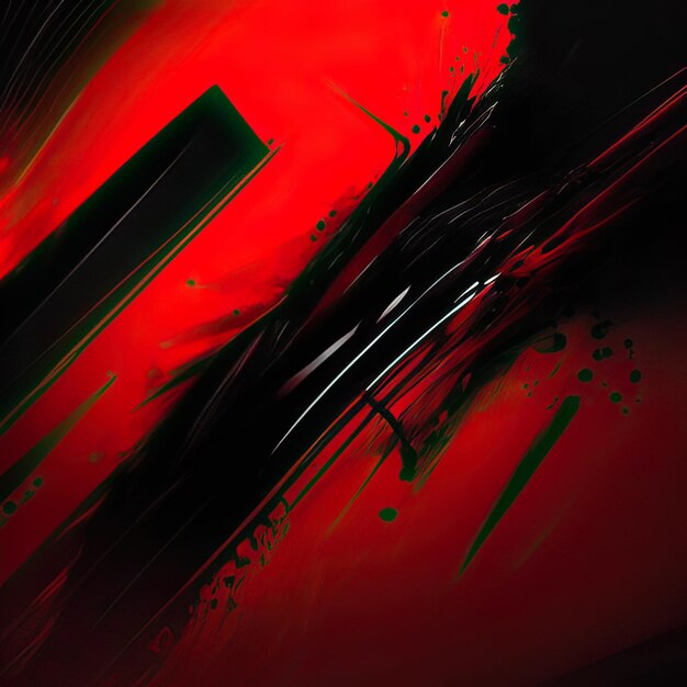 Foto fundo de textura de pincel vermelho preto