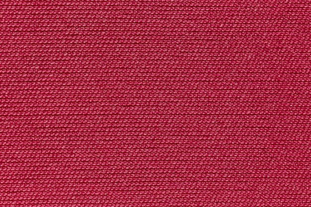 Fundo de textura de poliéster de pano de tecido vermelho.