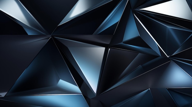 fundo de textura de polígono triangular 3D elegante por Generative AI