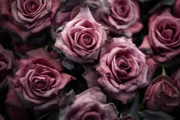 Foto fundo de textura de rosas corajosas