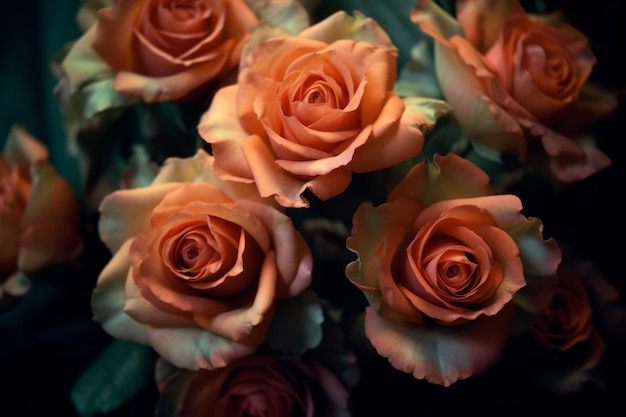 Foto fundo de textura de rosas corajosas