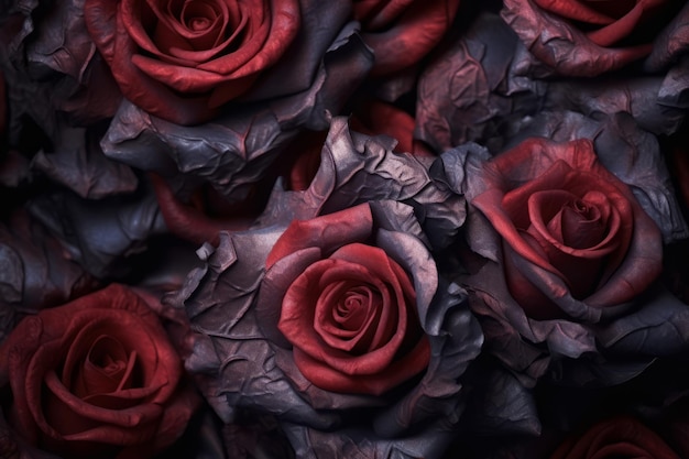 Foto fundo de textura de rosas corajosas