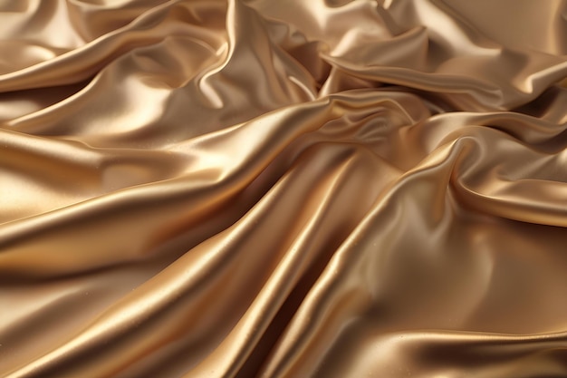 Fundo de textura de seda dourada brilhante Fundo de luxo para design