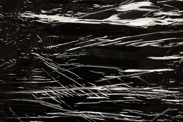 fundo de textura de sobreposição de película de plástico transparente