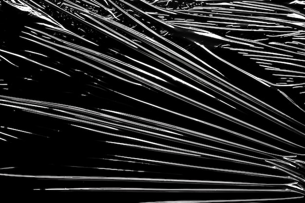 fundo de textura de sobreposição de película plástica transparente