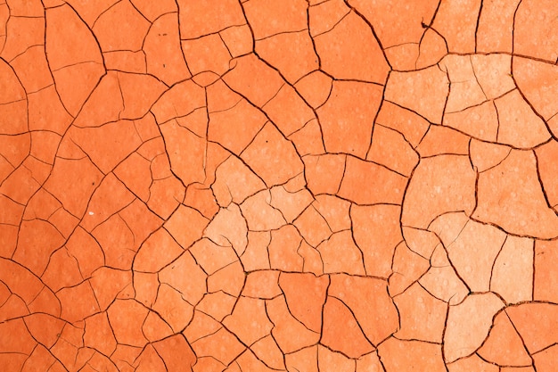 Fundo de textura de solo de seca laranja