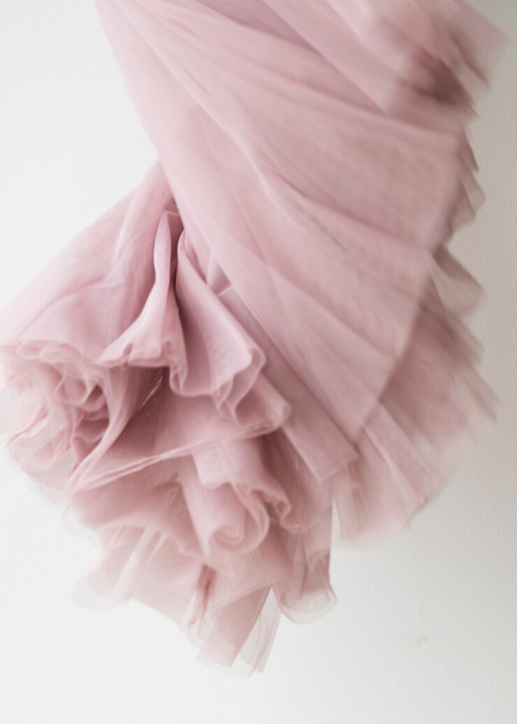 Foto fundo de textura de tecido chiffon rosa