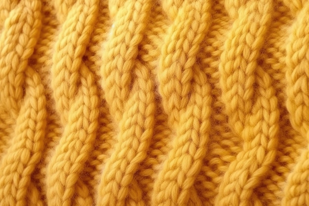 Fundo de textura de tecido de lã tricotada IA generativa