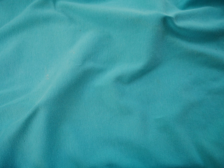 fundo de textura de tecido de seda azul