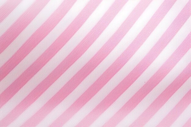 Foto fundo de textura de tecido listrado rosa e branco