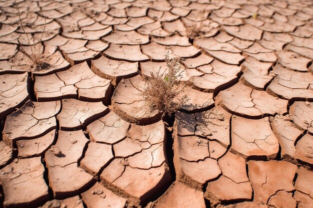 Fundo de textura de terra rachada