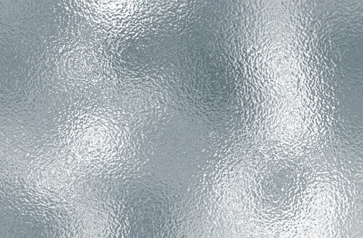 Foto fundo de textura de vidro de folha cinza azul gradiente abstrato reflexão de luz brilhante e áspera brilhante