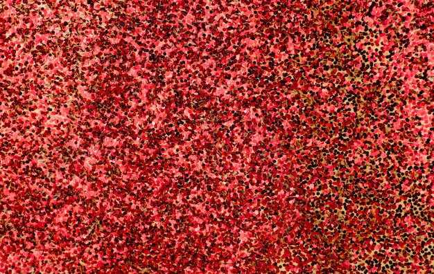 Fundo de textura glitter vermelho, fundo de férias de brilho