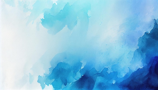 Fundo de textura grunge de pintura gradiente de aquarela azul abstrato