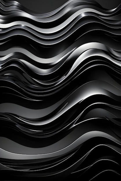 Foto fundo de textura macia com ondas pretas