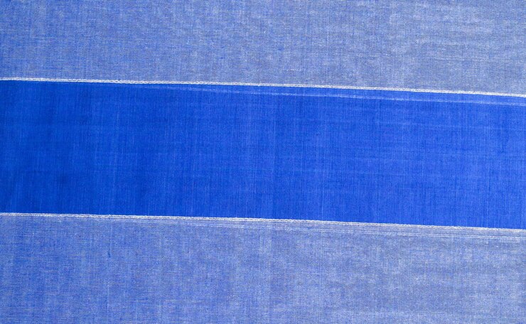 Foto fundo de textura têxtil abstrato em tons de azul
