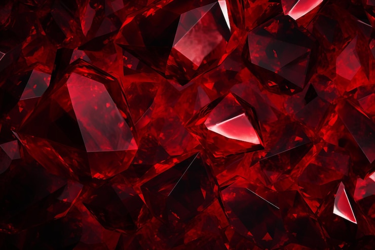 Foto fundo de texturas de diamante vermelho