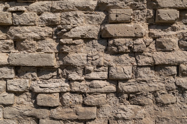 Fundo de tijolo abstrato Parede de tijolo branca velha Elementos arquitetônicos