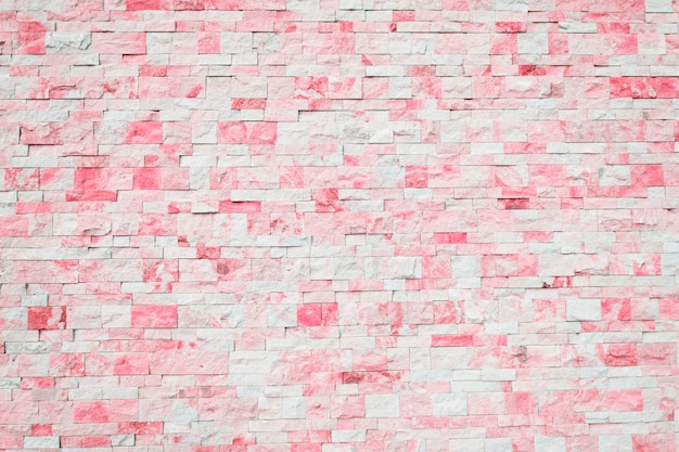 Fundo de tijolo em rosa e branco