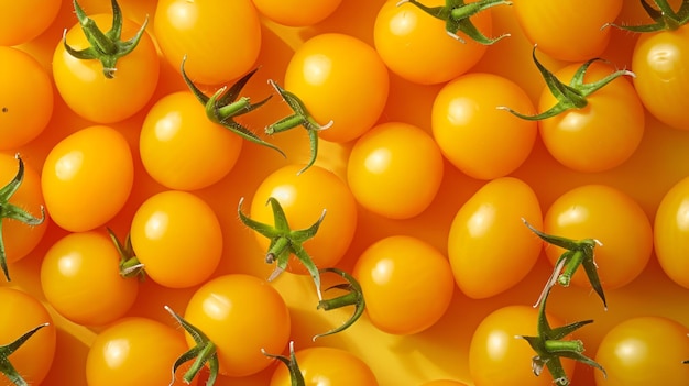 Fundo de tomates cereja amarelos