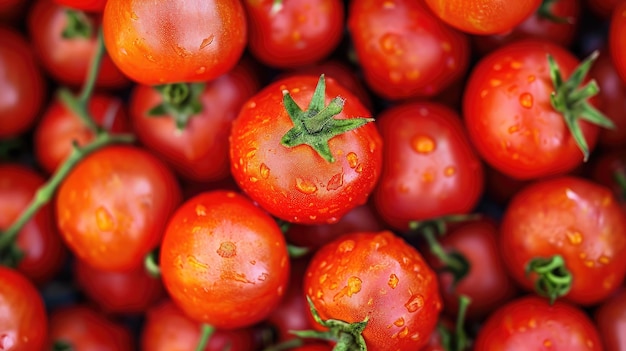 fundo de tomates vermelhos Grupo de tomates