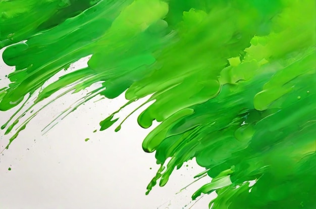 Fundo de traço de pincel abstrato verde