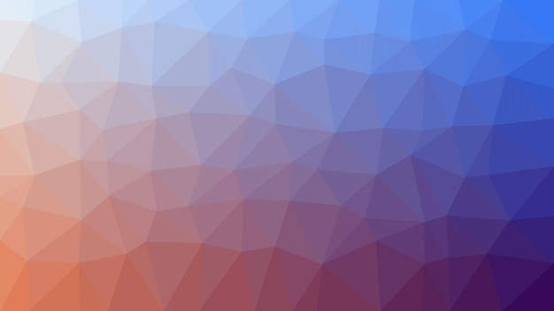 Fundo de triângulo azul e laranja com um padrão de triângulo.