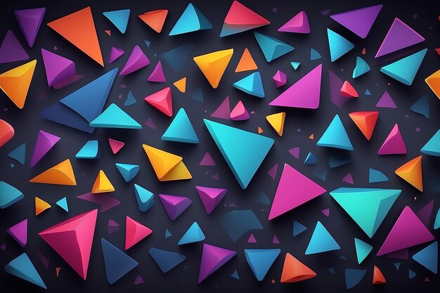 Fundo de triângulos abstratos